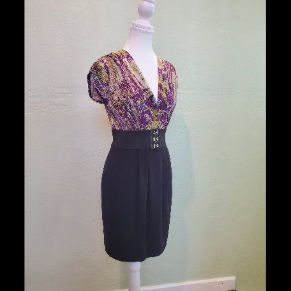 Multicolor Black Dress